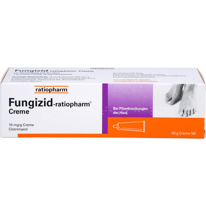 Fungizid-ratiopharm Creme bei Pilzerkrankungen der Haut, 50 g Crème