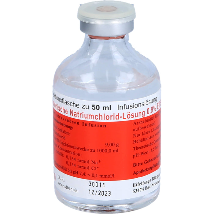 Isotonische Natriumchlorid-Lösung 0,9 % EIFELFANGO Infusionslösung, 50 ml, 10X50 ml INF