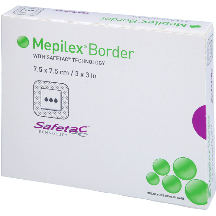 Mepilex Border Schaumverband 7,5 x 7,5 cm, 5 St. Wundauflagen