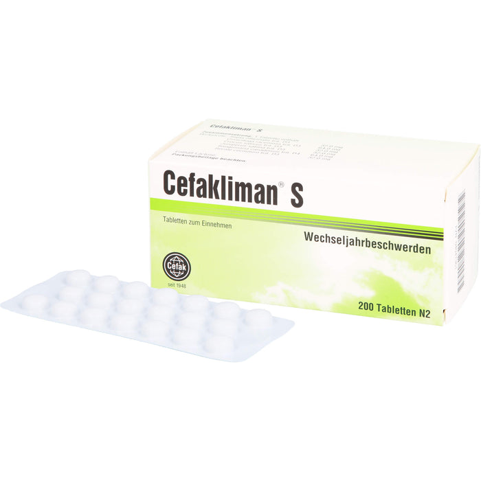 Cefakliman S Tabletten bei Wechseljahrbeschwerden, 200 St. Tabletten