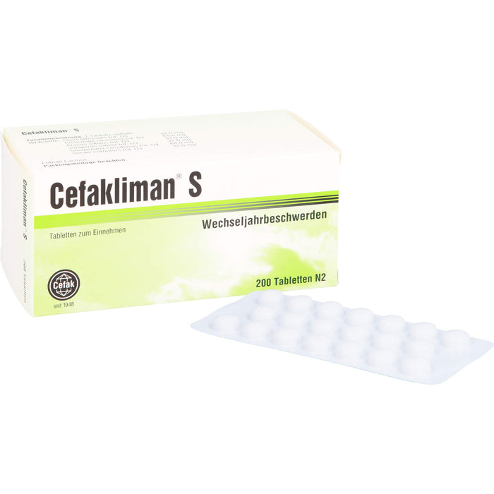 Cefakliman S Tabletten bei Wechseljahrbeschwerden, 200 pcs. Tablets