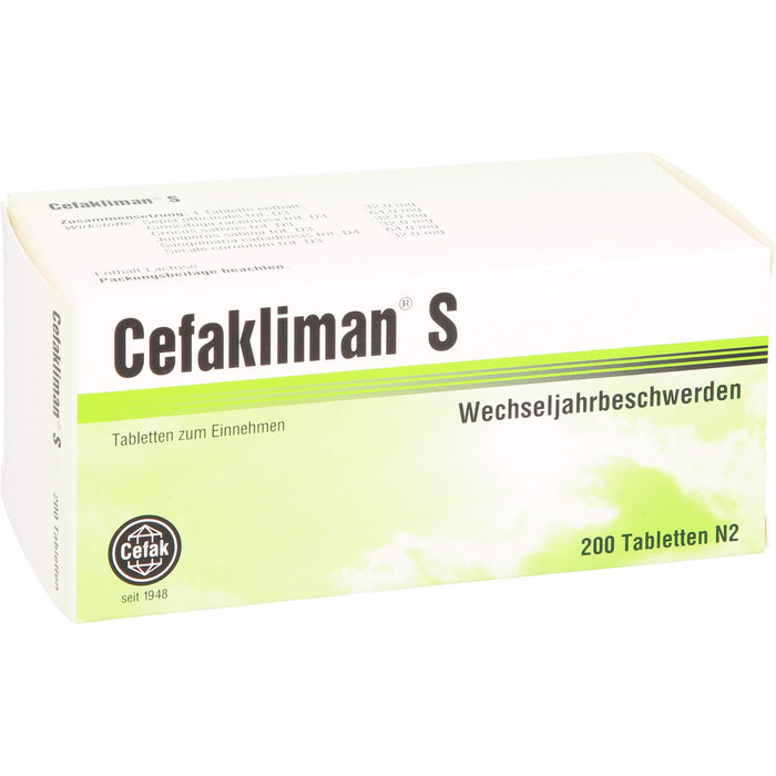 Cefakliman S Tabletten bei Wechseljahrbeschwerden, 200 pcs. Tablets