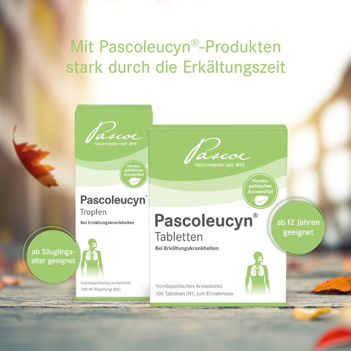 Pascoleucyn Tabletten bei Erkältungskrankheiten, 100 pc Tablettes