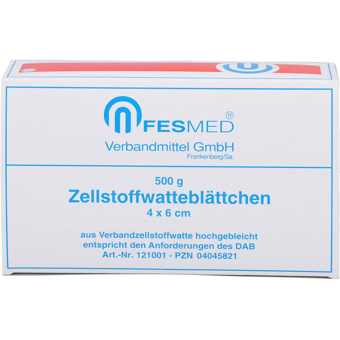 ZELLWA BLAETTCHEN HOCHGEBLEICHT CHLORFR 4X6CM, 500 g TUP
