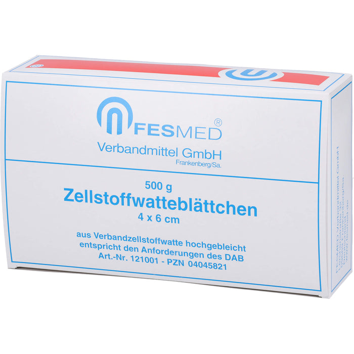 ZELLWA BLAETTCHEN HOCHGEBLEICHT CHLORFR 4X6CM, 500 g TUP
