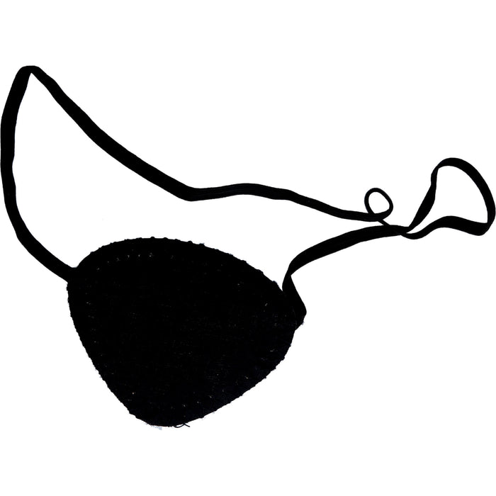 DR. JUNGHANS Augenklappe mit Gummiband schwarz, 1 St. Augenklappe