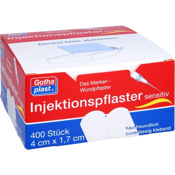Gothaplast Injektionspflaster sensitiv 4 x 1,7 cm, 400 St. Pflaster