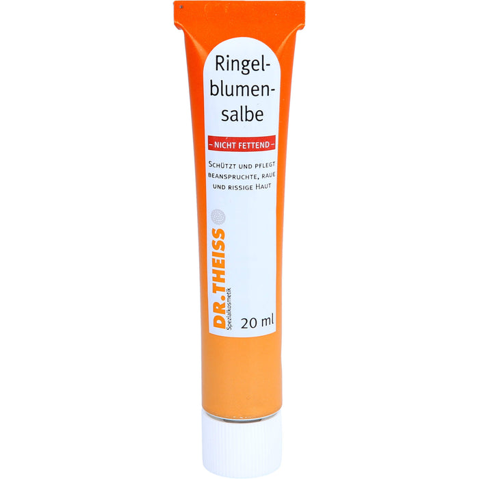 Dr.Theiss Ringelblumen Salbe nicht fettend schützt und pflegt beanspruchte, raue und rissige Haut, 20 ml Salbe