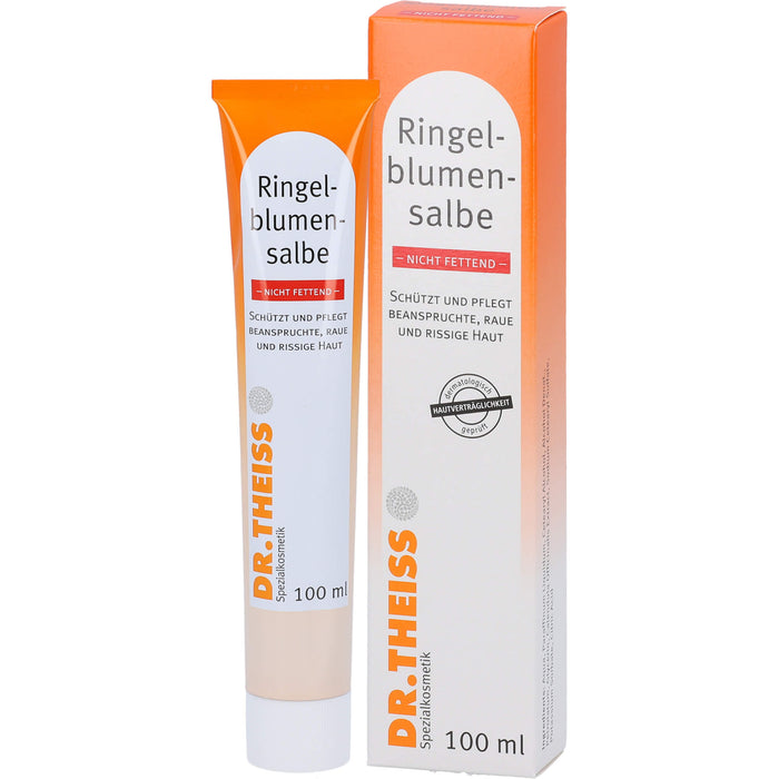 Dr.Theiss Ringelblumen Salbe, schützt und pflegt beanspruchte, raue und rissige Haut, 100 ml Ointment