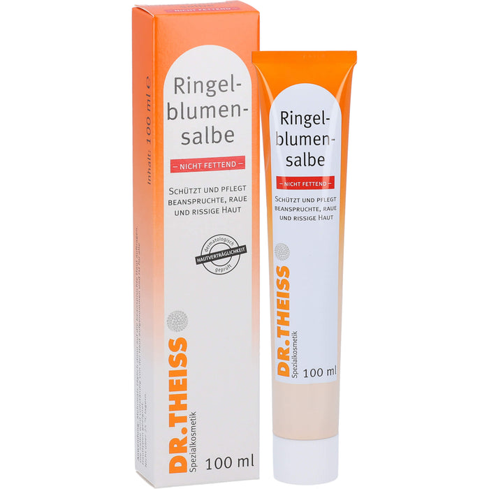 Dr.Theiss Ringelblumen Salbe, schützt und pflegt beanspruchte, raue und rissige Haut, 100 ml Ointment