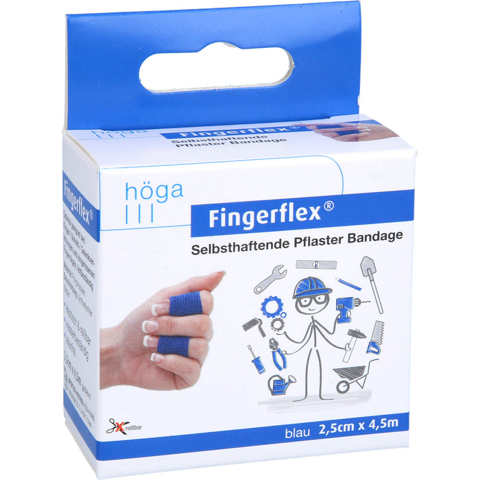 Fingerflex 2,5cmx4,5m blau, 1 pc Pansement