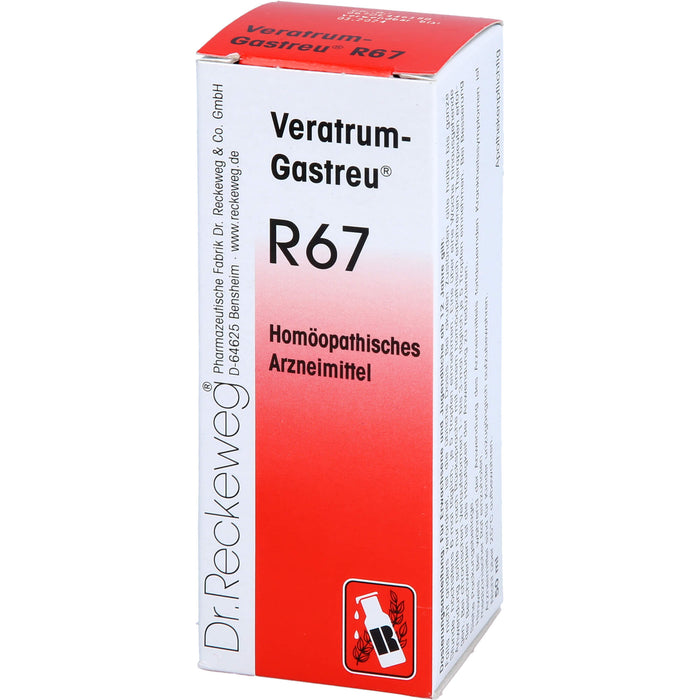 Dr. Reckeweg Veratrum-Gastreu R67 Tropfen, 50 ml Solution
