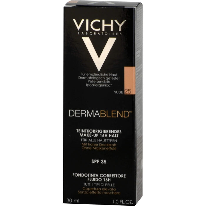VICHY Dermablend teintkorrigierendes Make-up Fluid 25 Nude, 30 ml Lösung