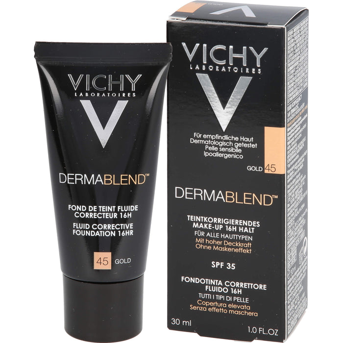 VICHY Dermablend teintkorrigierendes Make-up Fluid 45 Gold, 30 ml Solution