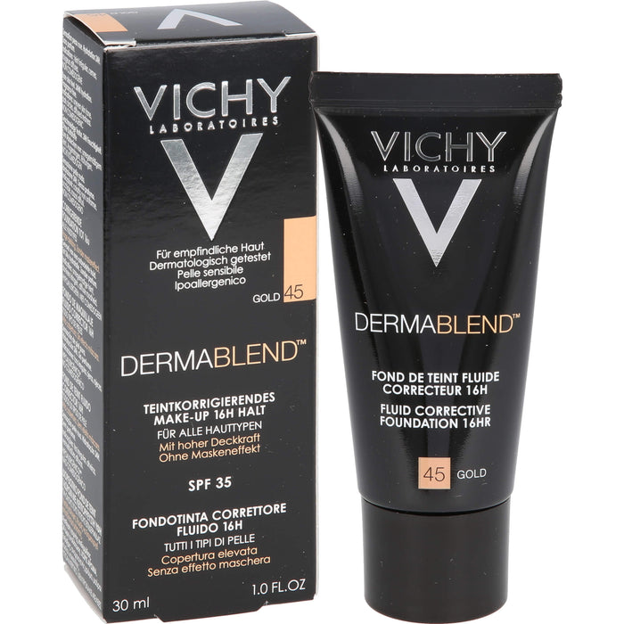 VICHY Dermablend teintkorrigierendes Make-up Fluid 45 Gold, 30 ml Solution