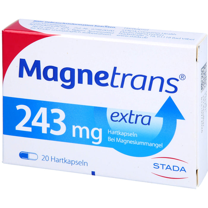 Magnetrans extra 243 mg Hartkapseln bei Magnesiummangel, 20 pc Capsules