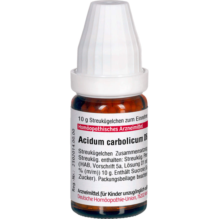 DHU Acidum carbolicum D6 Streukügelchen, 10 g Globuli