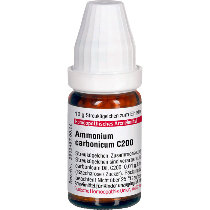 Ammonium carbonicum C200 DHU Globuli, 10 g Globules