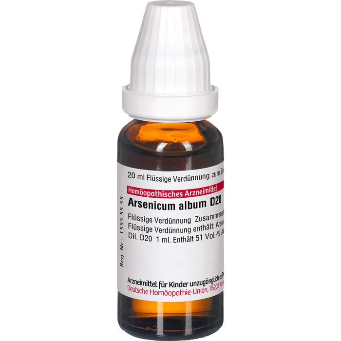 DHU Arsenicum album D20 Dilution, 20 ml Solution