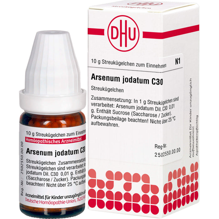 Arsenum jodatum C30 DHU Globuli, 10 g Globules