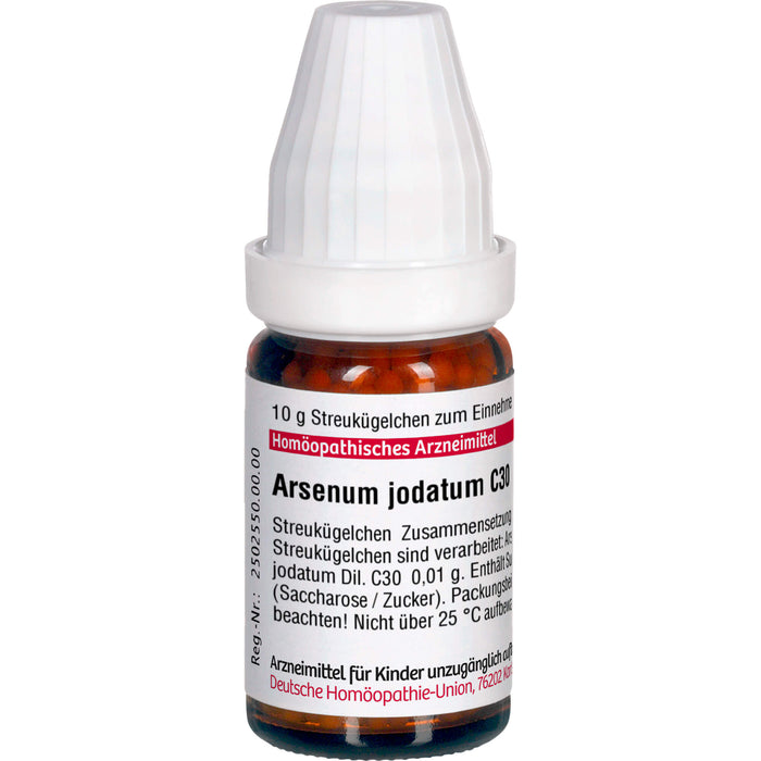 Arsenum jodatum C30 DHU Globuli, 10 g Globules