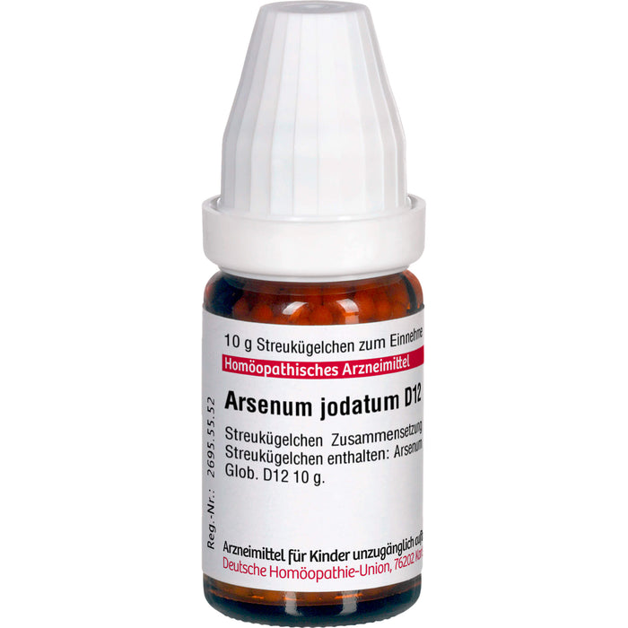 Arsenum jodatum D12 DHU Globuli, 10 g Globules