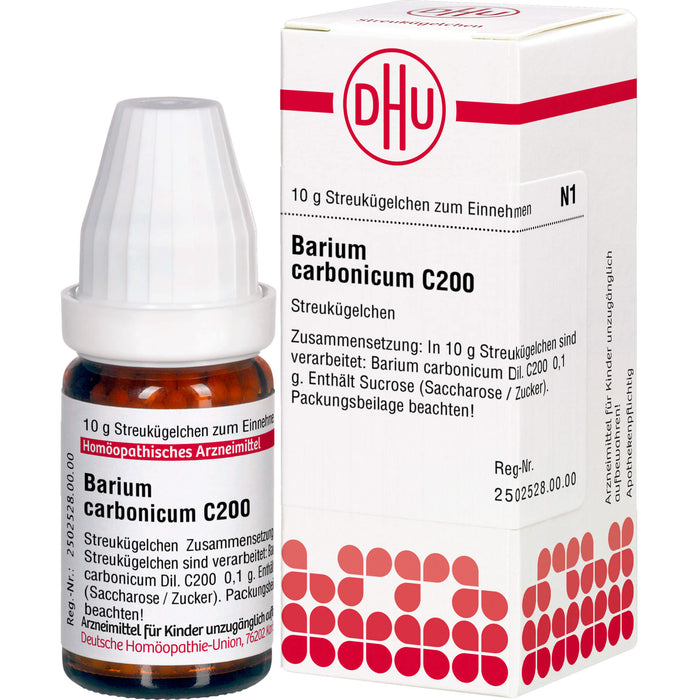 Barium carbonicum C200 DHU Globuli, 10 g Globules