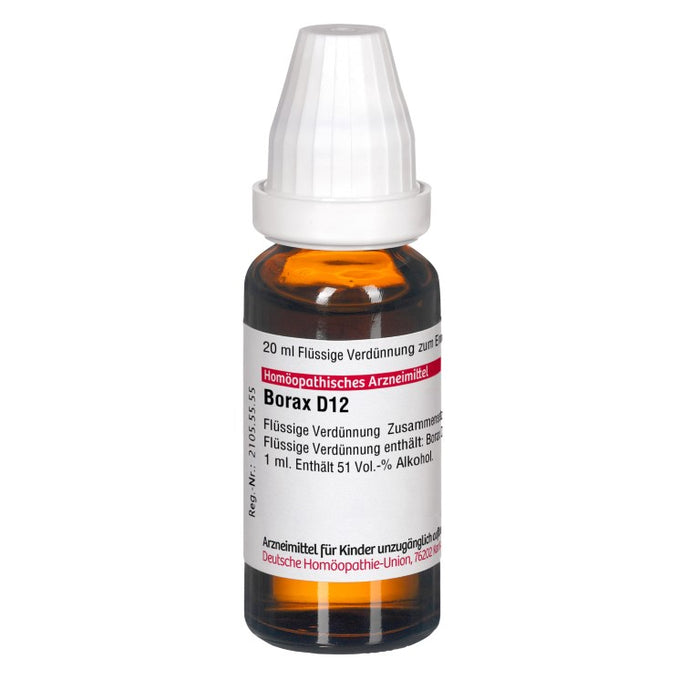 Borax D12 DHU Dilution, 20 ml Solution