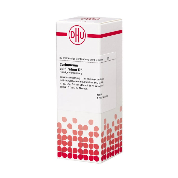 DHU Carboneum sulfuratum D12 Dilution, 20 ml Solution