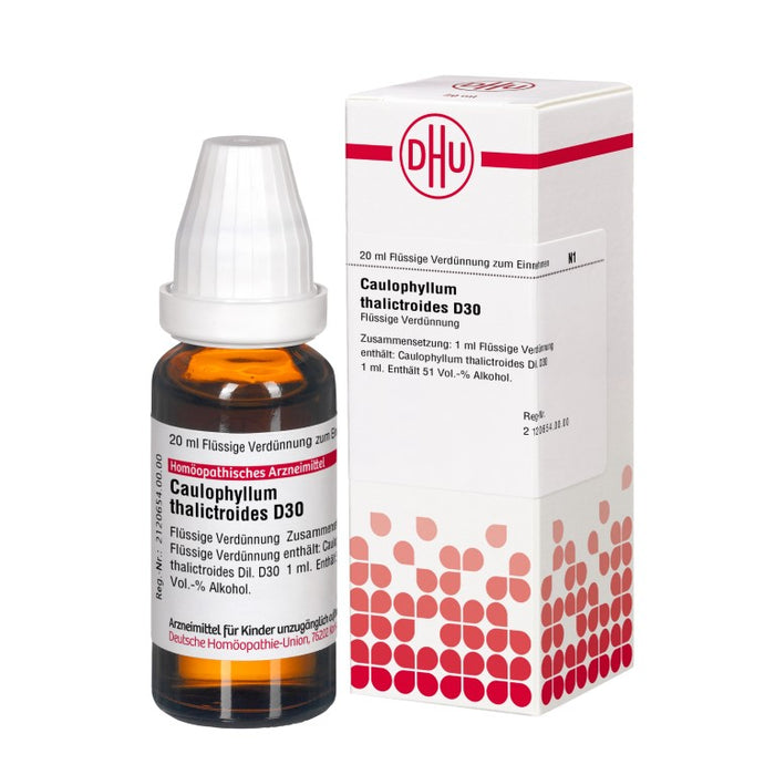 DHU Caulophyllum thalictroides D30 Dilution, 20 ml Solution