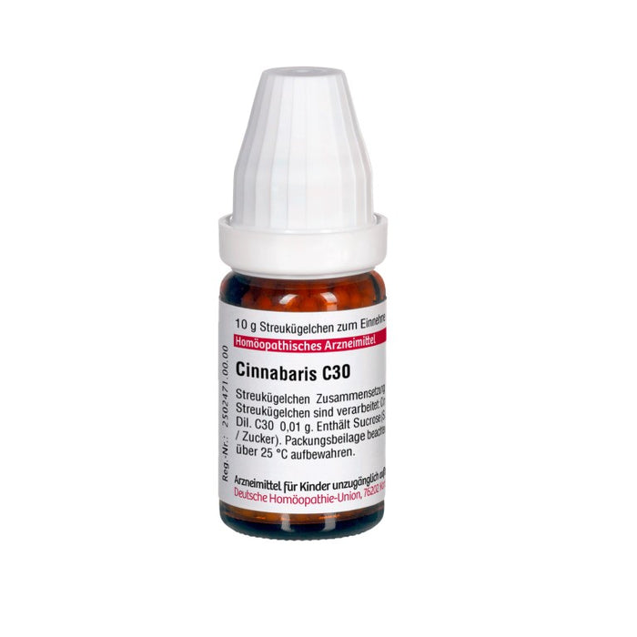 Cinnabaris C30 DHU Globuli, 10 g Globules