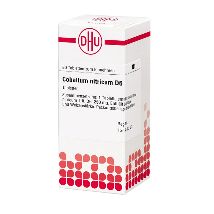Cobaltum nitricum D6 DHU Tabletten, 80 pcs. Tablets