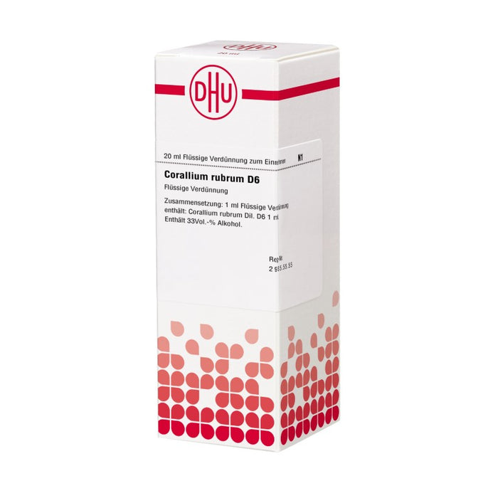 Corallium rubrum D6 DHU Dilution, 20 ml Solution