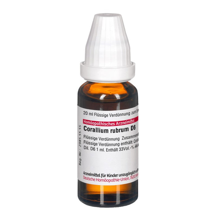 Corallium rubrum D6 DHU Dilution, 20 ml Solution