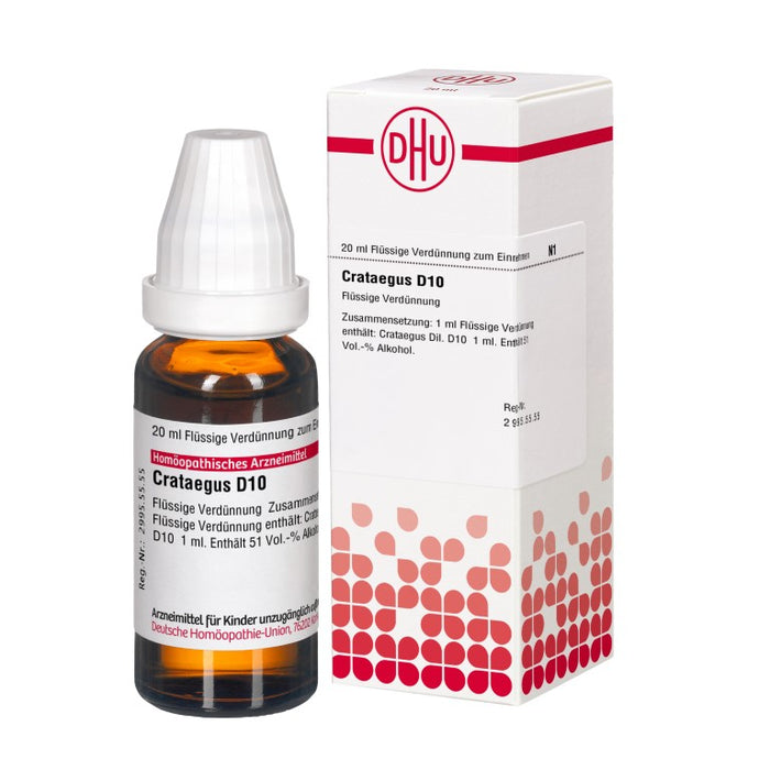 DHU Crataegus D10 Dilution, 20 ml Solution