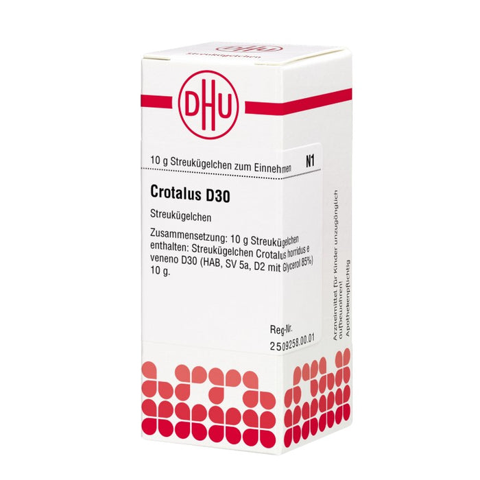 Crotalus D30 DHU Globuli, 10 g Globules