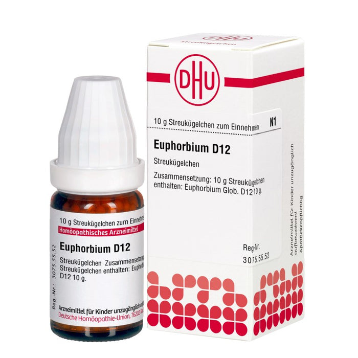 Euphorbium D12 DHU Globuli, 10 g Globules
