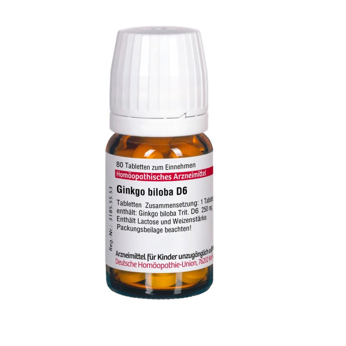 Ginkgo biloba D6 DHU Tabletten, 80 pcs. Tablets