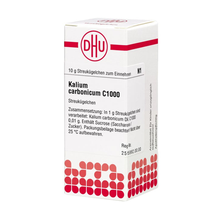 Kalium carbonicum C1000 DHU Globuli, 10 g Globules