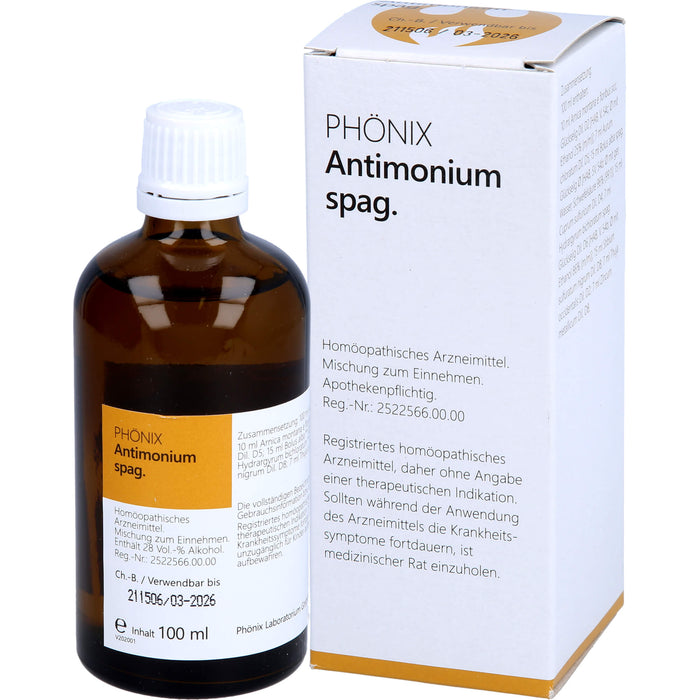 PHÖNIX Antimonium spag. Tropfen, 100 ml Solution