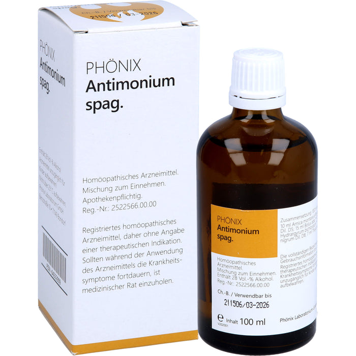 PHÖNIX Antimonium spag. Tropfen, 100 ml Solution