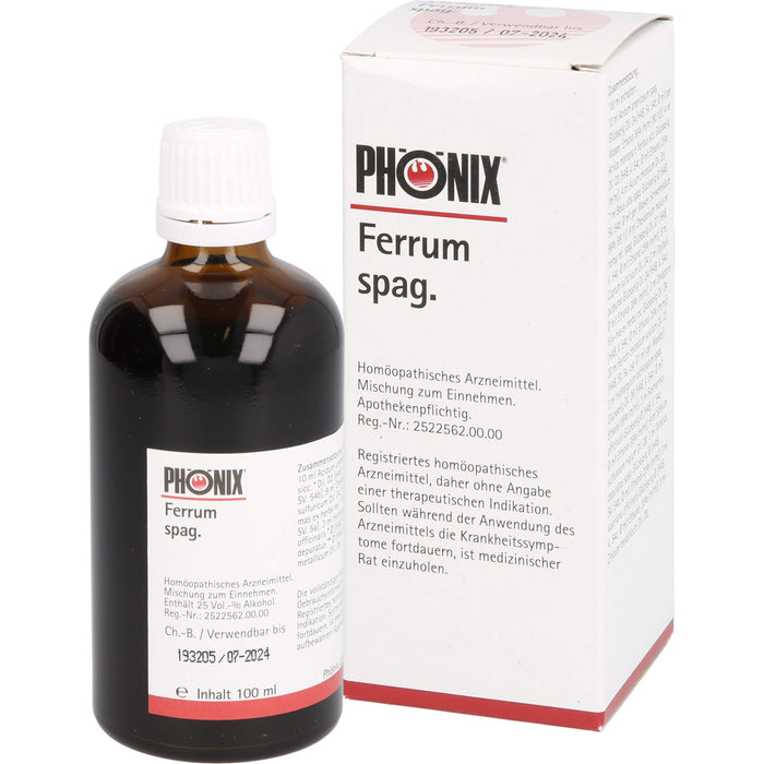 PHÖNIX Ferrum spag. Tropfen, 100 ml Solution