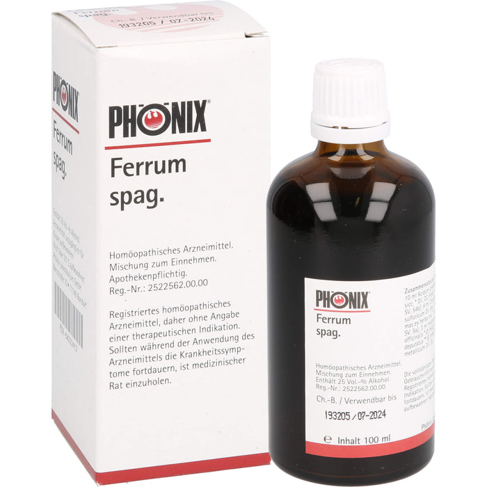 PHÖNIX Ferrum spag. Tropfen, 100 ml Solution