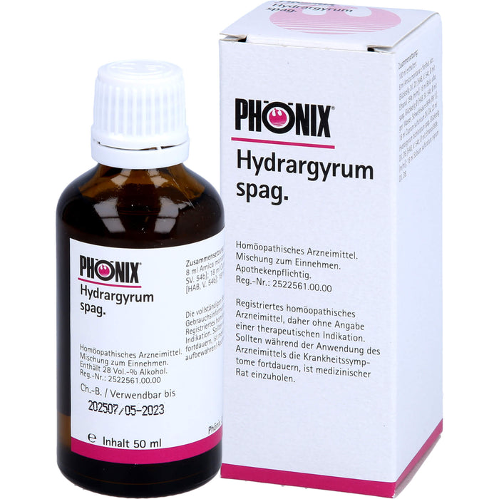 PHÖNIX Hydrargyrum spag. Mischung, 50 ml Solution