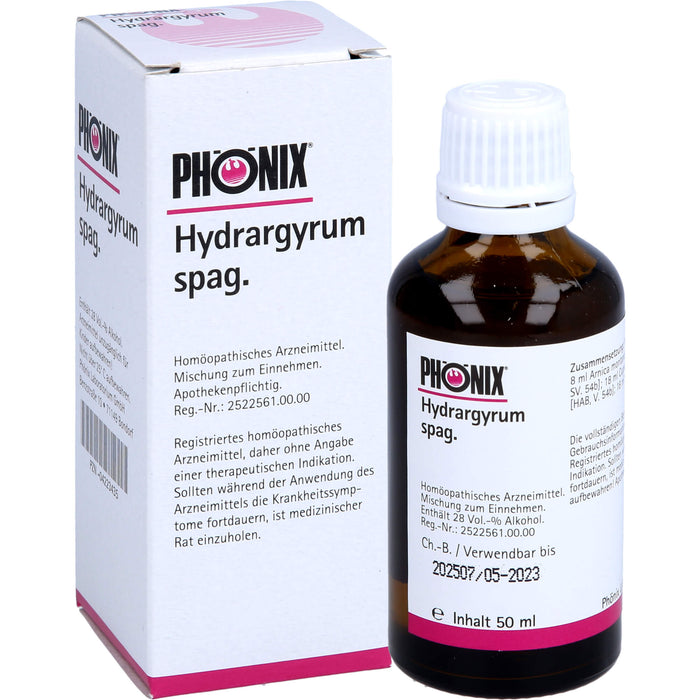 PHÖNIX Hydrargyrum spag. Mischung, 50 ml Solution