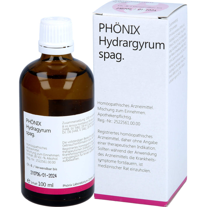 Phönix Hydrargyrum spag. Tropfen, 100 ml Solution