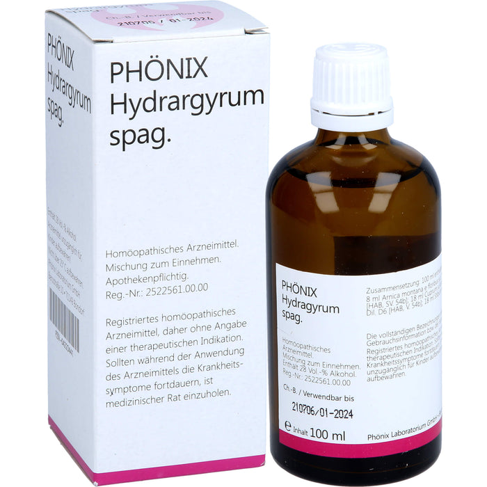 Phönix Hydrargyrum spag. Tropfen, 100 ml Solution