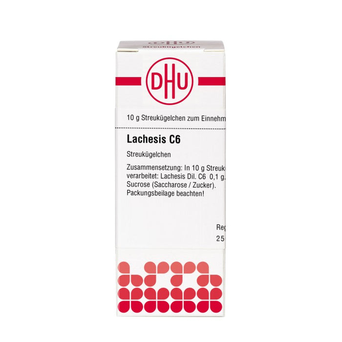 DHU Lachesis C6 Streukügelchen, 10 g Globuli