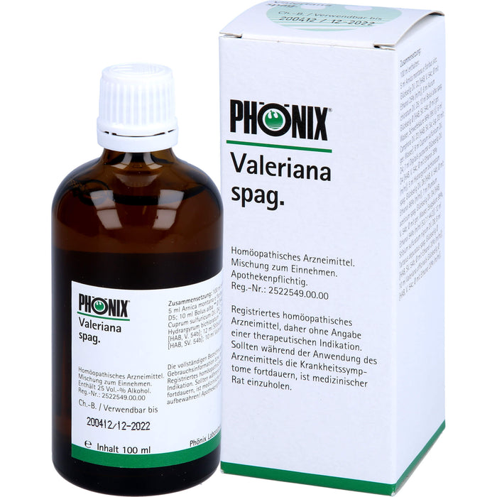 PHÖNIX Valeriana spag. Tropfen, 100 ml Lösung