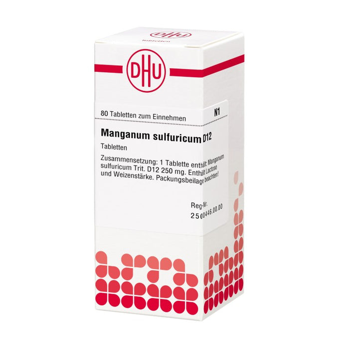 Manganum sulfuricum D12 DHU Tabletten, 80 pcs. Tablets